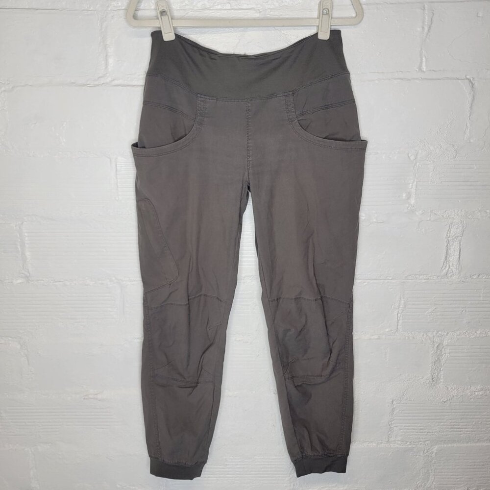Prana Women's Medium Pants Kanab Jogger Pull On Gray